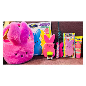 Peeps Pink Easter basket Bundle